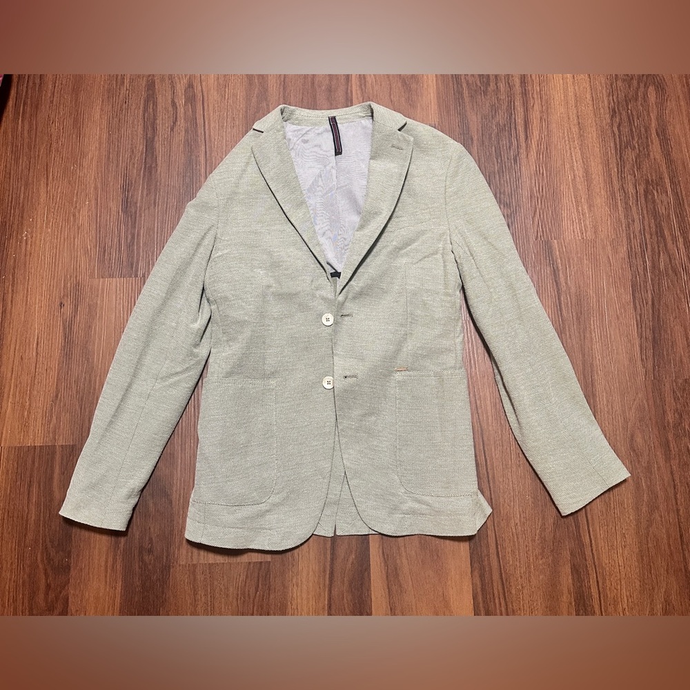 Zara Man Green and Cream Blazer